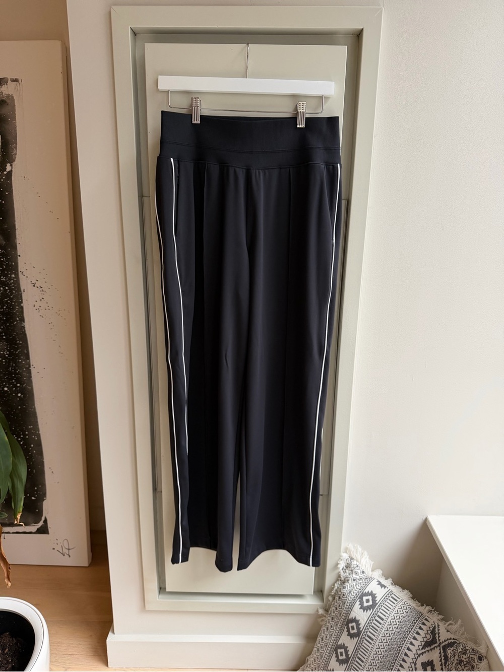 Athleta Venice High Rise Track Stripe Wide Leg Pant